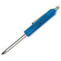 Reversible 3/16" Standard/#1 Phillips Blade Screwdriver w/Valve Stem Top